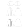 Naaipatroon Vogue 1838 Vintage-Cape, maat 34-42, Dui/En/Fr