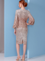 Naaipatroon Vogue 1841 designer jurk, maat 42-50 Dui/En/Fr