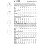Naaipatroon Vogue 1844 jurk, maat 42-50, Dui/En/Fr