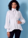 Naaipatroon Vogue 1845 Gr. 34-42 designer blouse, Dui/En/Fr