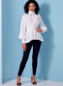 Naaipatroon Vogue 1845 Gr. 34-42 designer blouse, Dui/En/Fr