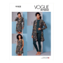 Naaipatroon Vogue 1852 combinatie, maat 34-42 Dui/En/Fr