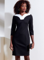 Naaipatroon Vogue 1858 designer jurk, maat 34-42, Dui/En/Fr