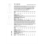 Naaipatroon Vogue 1859 designer jurk, maat 34-42, Dui/En