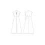 Naaipatroon Vogue 1859 designer jurk, maat 34-42, Dui/En