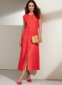 Naaipatroon Vogue 1859 designer jurk, maat 34-42, Dui/En