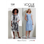 Naaipatroon Vogue 1860 designer jurk, maat 32-40, Dui/En/Fr
