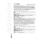 Naaipatroon Vogue 1860 designer jurk, maat 32-40, Dui/En/Fr