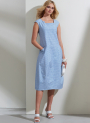 Naaipatroon Vogue 1860 designer jurk, maat 32-40, Dui/En/Fr