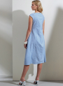 Naaipatroon Vogue 1860 designer jurk, maat 32-40, Dui/En/Fr