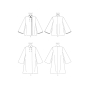 Patron Vogue 1866 veste de styliste femme, taille 32-40, en français