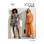 Patron Vogue 1871 robe femme, taille 42-50, en français