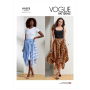 Patron Vogue 1872 jupe femme, taille 32-40, en français