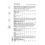 Naaipatroon Vogue 1876 Corsage, maat  42-50, Dui/En/Fr