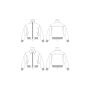 Naaipatroon Vogue 1877 Unisex jas, Gr. 32-48, Dui/En/Fr