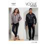 Naaipatroon Vogue 1877 Unisex jas, mt. 48-56, Dui/En/Fr