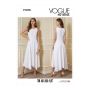 Naaipatroon Vogue 1878 designer jurk, maat 34-42 Dui/En/Fr