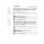 Naaipatroon Vogue 1878 designer jurk, maat 40-48 Dui/En/Fr