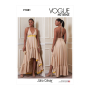 Naaipatroon Vogue 1881 designer jurk, maat 32-40 Dui/En/Fr
