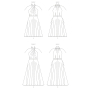 Naaipatroon Vogue 1883  jurk, maat 40-48 Dui/En/Fr