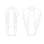 Patron Vogue 1886 caftan robe, taille 32-50 en français