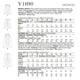 Patron Vogue 1890 jupe, taille 32-40 en français