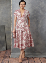 Naaipatroon Vogue 1898 designer jurk, maat 34-42 Dui/En/Fr