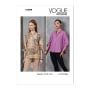 Naaipatroon Vogue 1899 designer blouse, maat 32-40 Dui/En/Fr