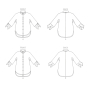 Naaipatroon Vogue 1899 designer blouse, maat 42-50 Dui/En/Fr