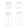 Naaipatroon Vogue 1900 broek, maat 34-42 Dui/En/Fr