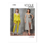 Naaipatroon Vogue 1901 combinatie, maat 42-50 Dui/En/Fr