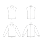 Naaipatroon Vogue 1902 Vintage Shirt, maat 32-40 Dui/En/Fr