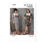 Naaipatroon Vogue 1905  jurk, maat 34-42 Dui/En/Fr