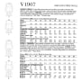 Patron Vogue 1907 robe, taille 34-42 en français