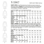 Patron Vogue 1907 robe, taille 44-52 en français