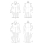 Patron Vogue 1907 robe, taille 44-52 en français