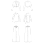 Naaipatroon Vogue 1914 combinatie, maat 34-42 Dui/En/Fr