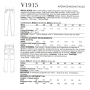 Naaipatroon Vogue 1915 heren jeans, maat 50-56 Dui/En/Fr