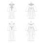 Patron Vogue 1921 robe femme , taille 32-40 en français