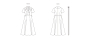 Naaipatroon Vogue 1950 designer jurk, maat 32-40 Dui/En/Fr
