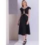 Naaipatroon Vogue 1951 designer jurk, maat 34-42 Dui/En/Fr