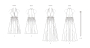 Naaipatroon Vogue 1953  jurk, maat 32-40 Dui/En/Fr