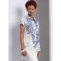 Naaipatroon Vogue 1954 blouse, maat 34-42 Dui/En/Fr