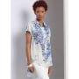 Naaipatroon Vogue 1954 blouse, maat 44-52 Dui/En/Fr