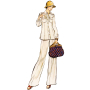 Naaipatroon Vogue 1966 combinatie, maat 34-42 Dui/En/Fr