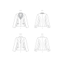 Naaipatroon Vogue 1972 blazer, maat 32-40, Dui/En/Fr