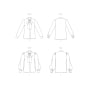 Naaipatroon Vogue 1973 blouse, maat 32-40 Dui/En/Fr
