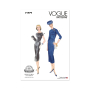 Naaipatroon Vogue 1979 jurk, maat 34-42, Dui/En/Fr