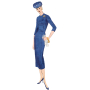 Naaipatroon Vogue 1979 jurk, maat 34-42, Dui/En/Fr