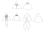 Naaipatroon Vogue 1991 Cape, maat S-L, Dui/En/Fr